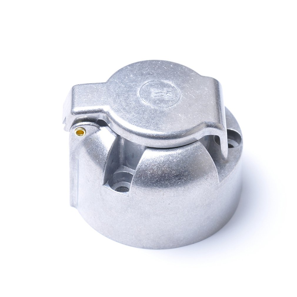 12V 7-Pin Connector Trailer Socket Zware Ronde Bedrading Socket Trekhaak Trekhaak Caravan Vrachtwagen Socket Voor voertuig Auto Accessoires