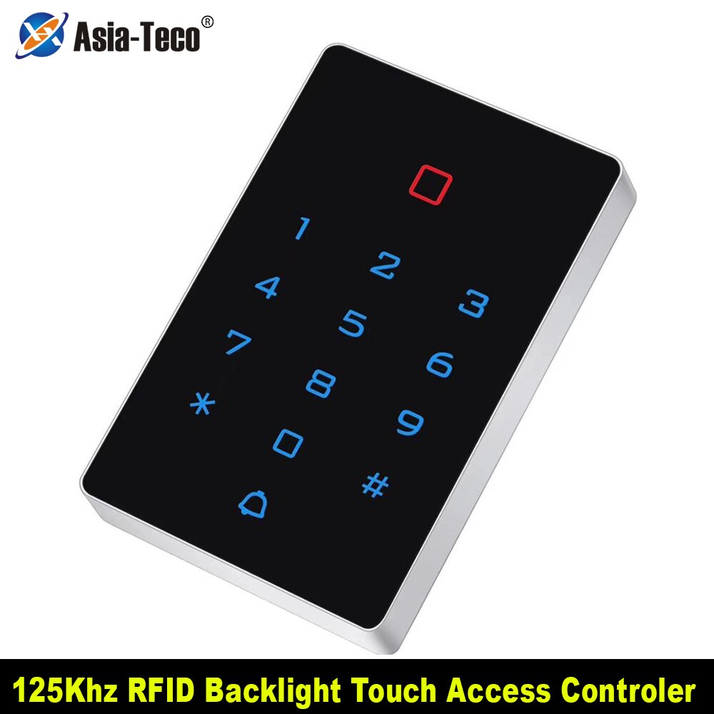 125khz RFID Backlight Touch Card Access Control keypad EM card reader wiegand 26 input&amp;output Anti-disassembly Alarm