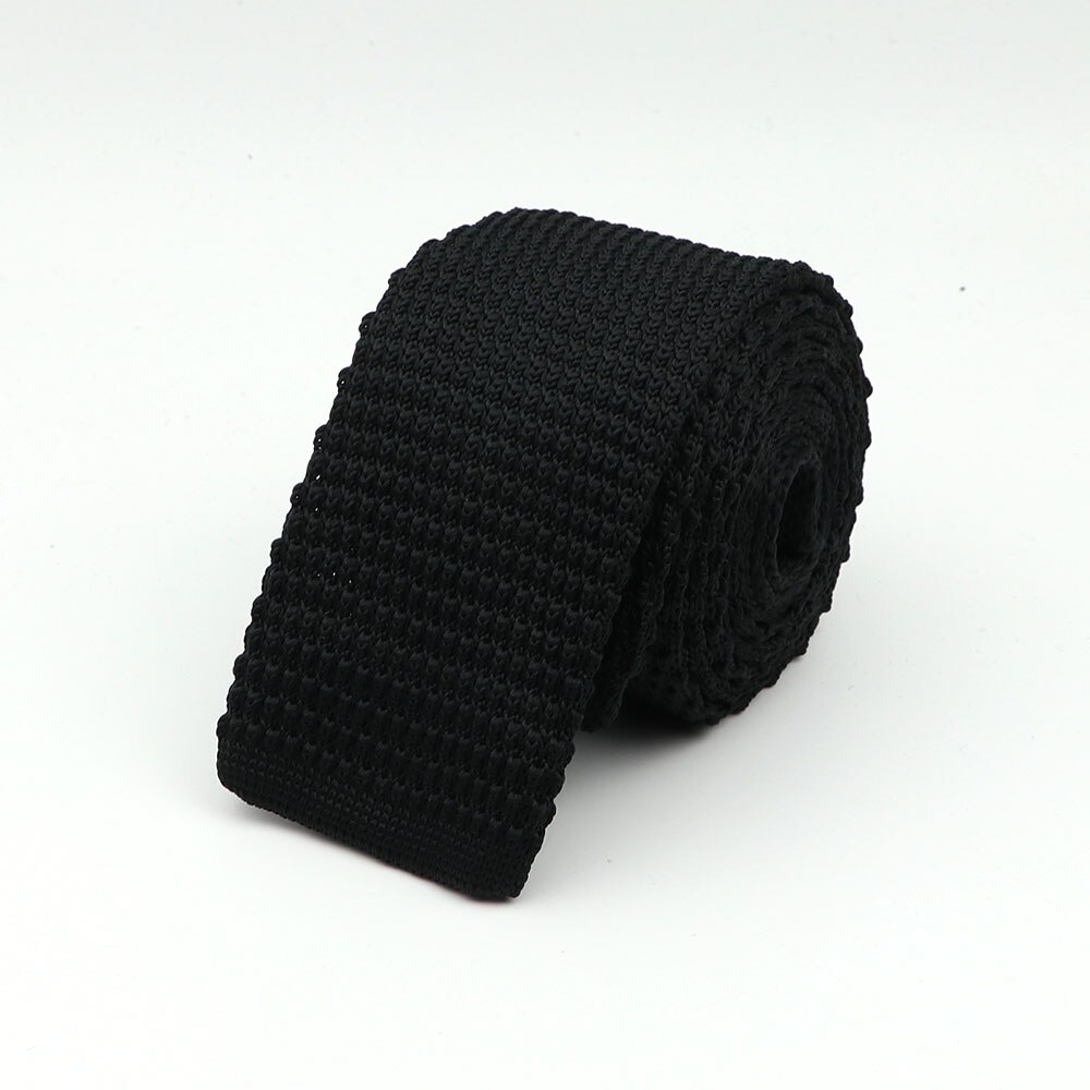 Corbata de punto para hombre, corbatas finas de tejido liso y colorido, estilo clásico, a la , para ocio