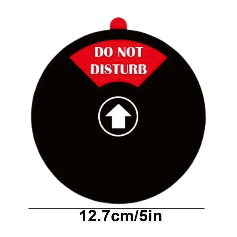 5 Inch Spinning Wheel Do Not Disturb Door Sign Privacy Hanger Busy Status Variable Plaque Please Knock Durable Modern Decor