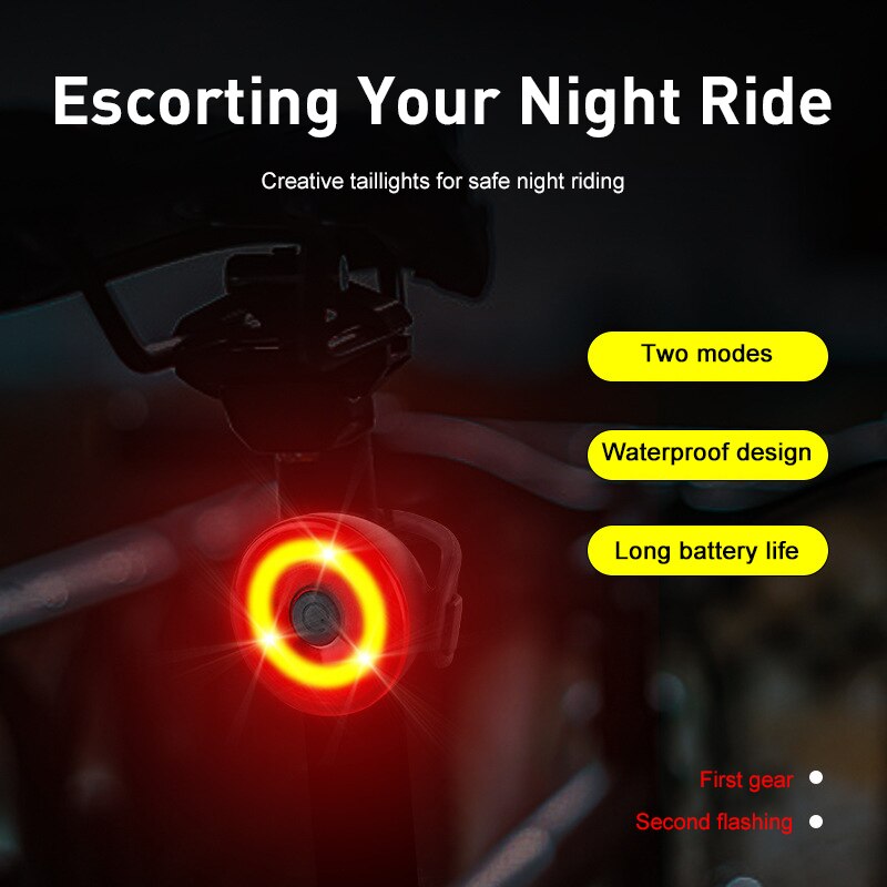 Fiets Licht Achterlicht Hoogtepunt Night Rijden Licht Fiets Achterlicht Fiets Remlicht Veiligheid Bike Waarschuwingslichten