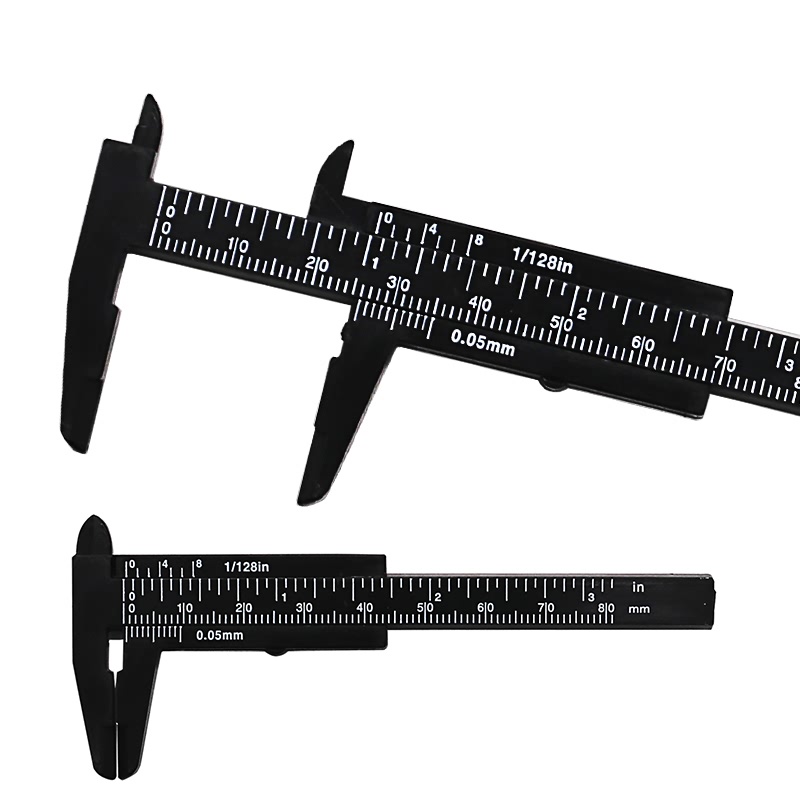 DIY Tool Woodworking Metalworking Plumbing Model Making 80mm 150mm Vernier Caliper Aperture Depth Diameter Measure Tool: 80mm black