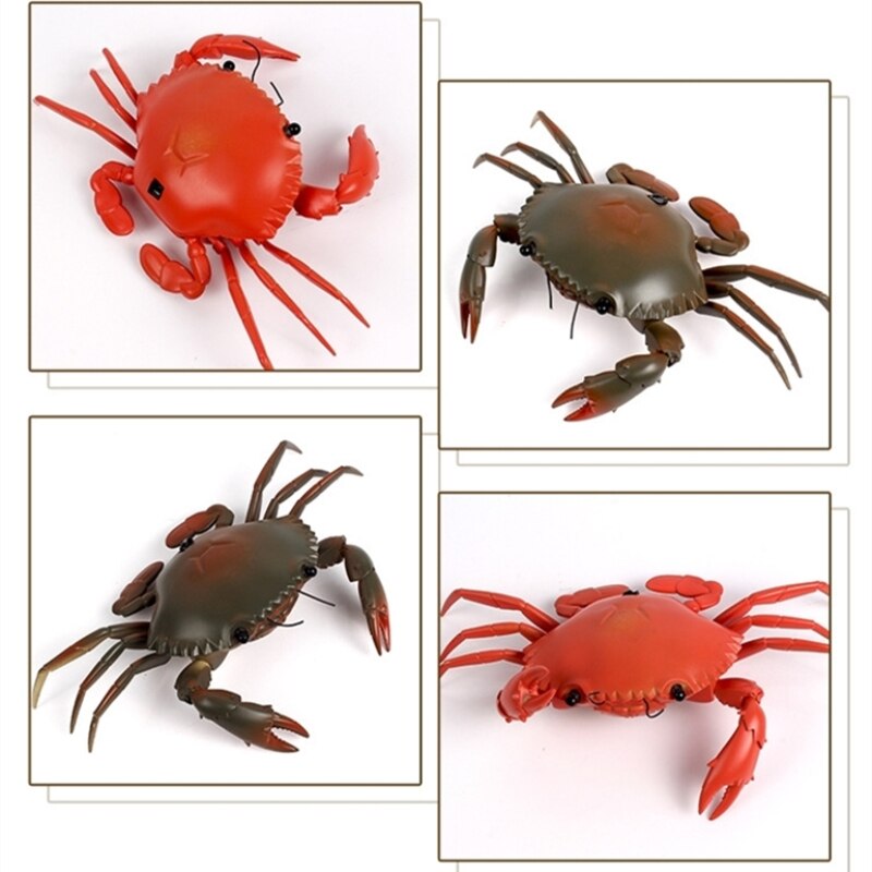 Highly Simulate Shape Infrared Remote Control Crab Delicate Skin Texture Simulation Walking Rechargeable Battery Portable RC Toy