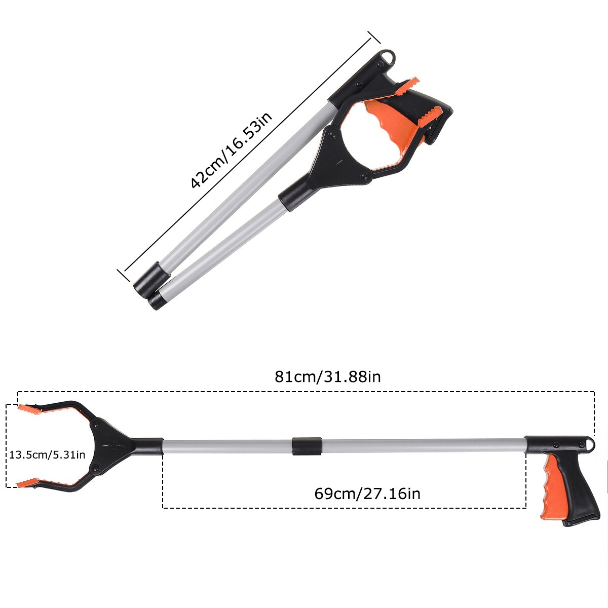 6 Kleur Aluminium Vouwen De Fetch Apparaat Pickup Sanitaire Vuilnis Tang Tuin Voor Tuin Gereedschap Tool