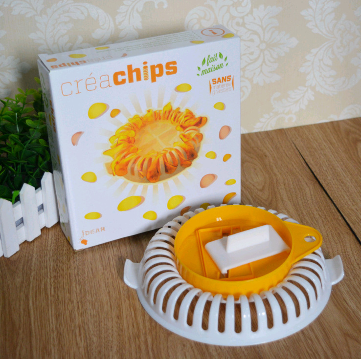 Nyttigt køkken hjemmelavet kartoffelchipsrister gør-det-selv udstikker mikroovn hjemmelavet kartoffelchipsrister kartoffelskiverbageplade