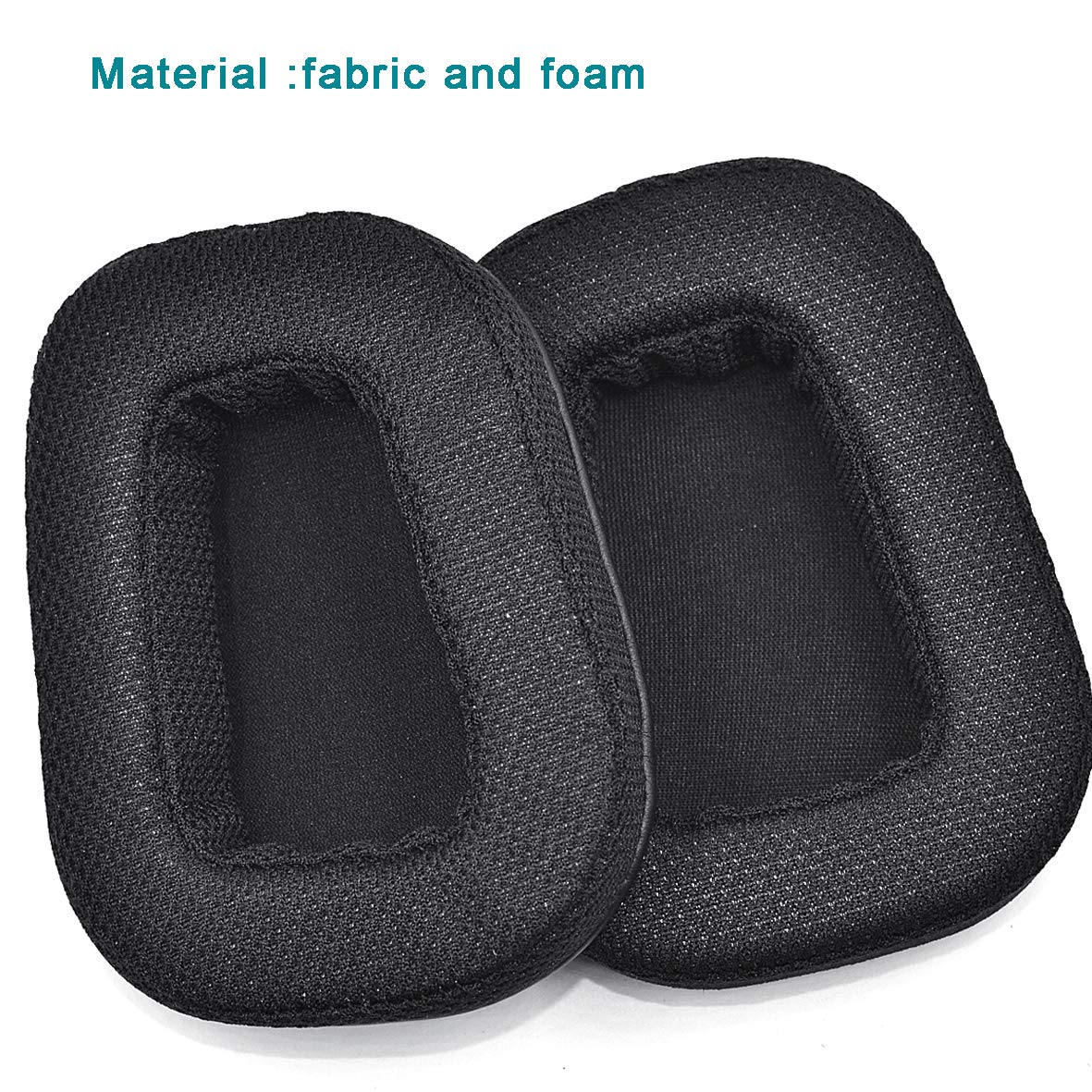Replacement Earmuff earpads Cup Cover Cushion Ear Pads Headband for Logitech G933 G633 G633 933 Artemis Headphones: Fabric earpads
