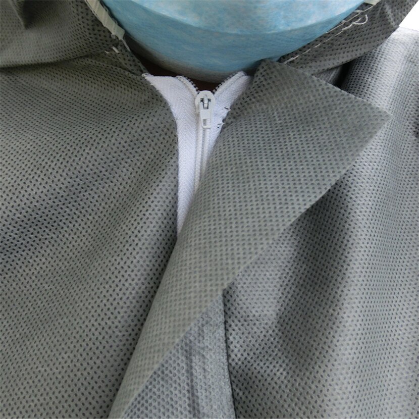 Engangs beskyttelsesbeklædning sikkerhed og beskyttelse sms nonwoven stof tykkere overall cleanroom støvtæt jumpsuit beklædningsgenstand