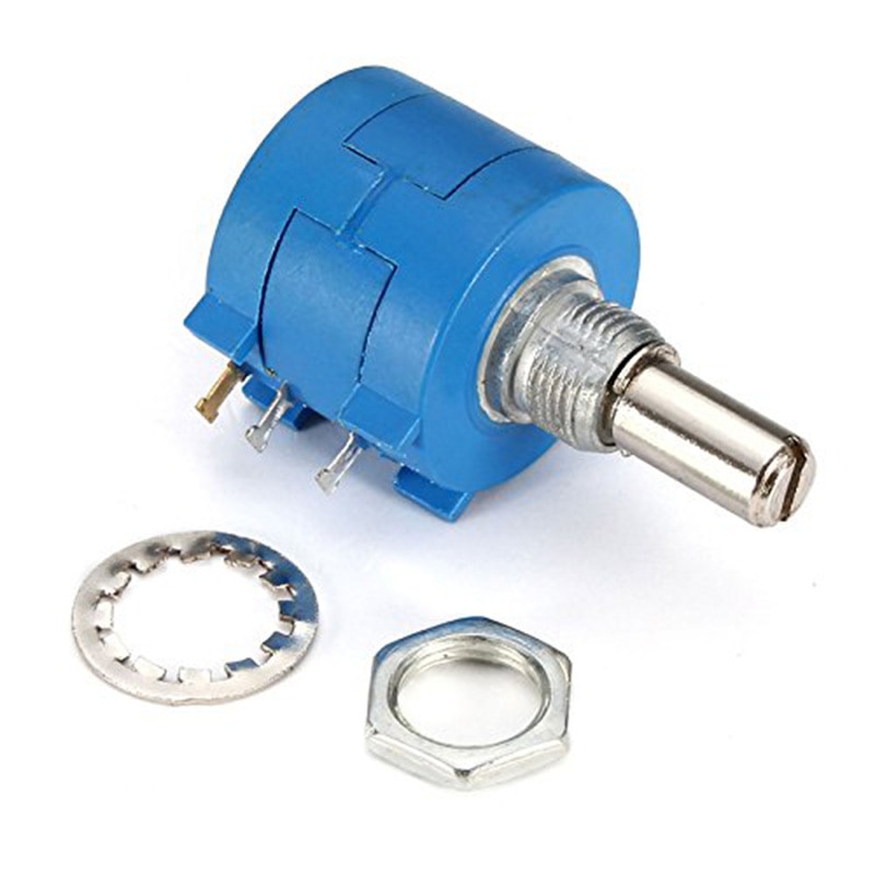 Wirewound Potentiometer 3590S 500R 1K 5K 10K 20K Ohm 10-Turns Linear Rotary Wire Wound Precision Potentiometer Pot Dropshopping