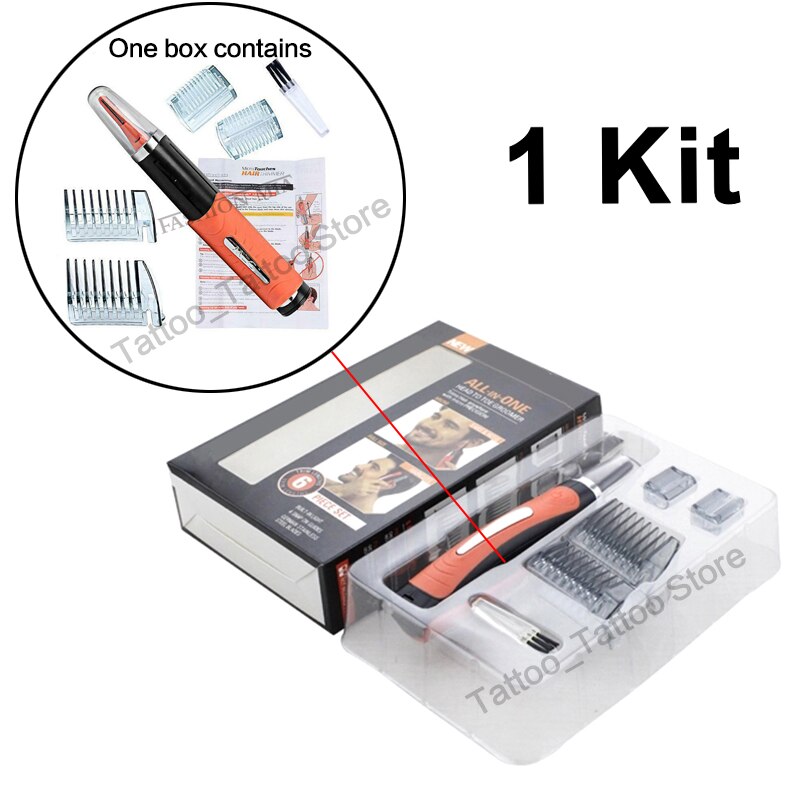 All in one Multi-function Electric Shaver Portable Shaving Razor Men Beard Trimmer Machine Razor Hair Trimmer T-blade Clippers: 1 kit Hair Trimmer