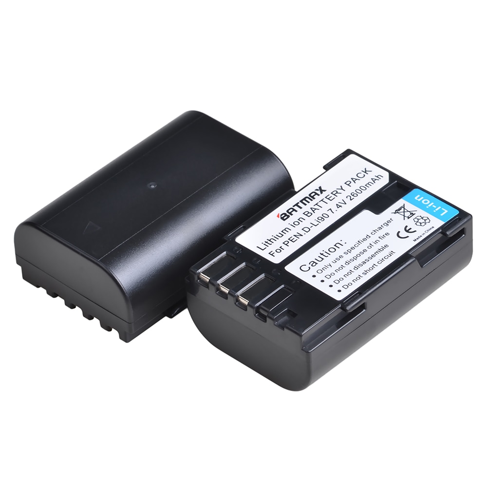 1Pc 2600 Mah D-LI90 DLI90 D LI90 Batterij Voor Pentax 645 645D 645Z K-1 K-01 K-3 K-5 K-5D K-5IIs k-7 K-7D K1 K01 K3 K5 K5D Ii 2