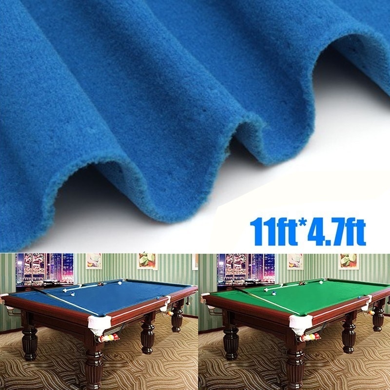 Green/Blue Snooker Billiard Cloth Pool Eight Ball Billiard Pool Table Cloth 11ftX4.7ft American billiards Snooker Accessories