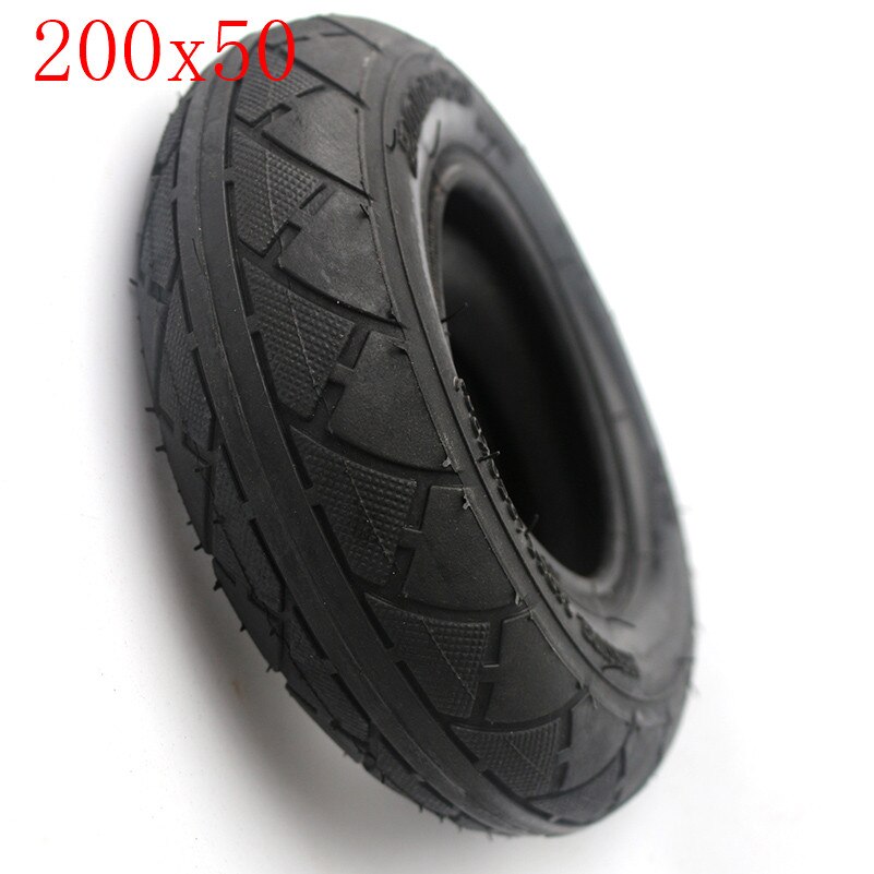 200*50Electric Scooter Tyre With Wheel Hub8" Scooter 200x50 Tyre Inflation Electric Vehicle Aluminium Alloy Wheel Pneumatic Tire: outer tire