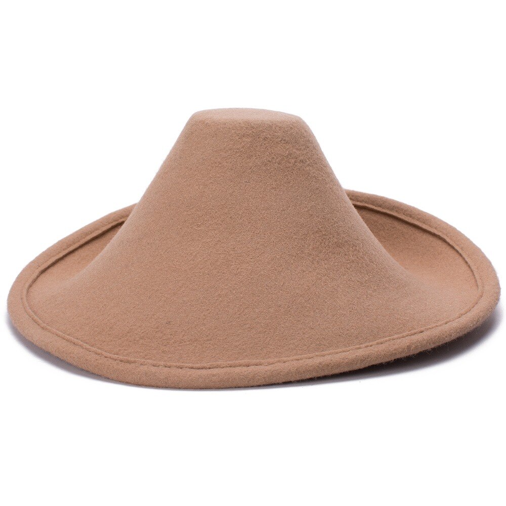 Sombreros de fieltro de lana para mujer, sombrero para la cabeza con Base de cono para el cuerpo, , boda, suministro A264, 100%