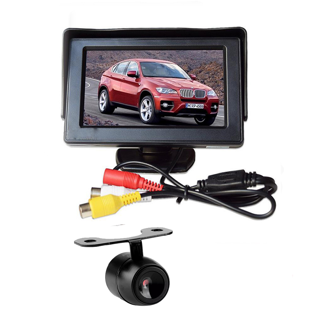 4.3 Inch Tft Lcd Auto Monitor Auto Reverse Parking Monitor Met Led-Achtergrondverlichting Voor Achteruitrijcamera Dvd: Oranje