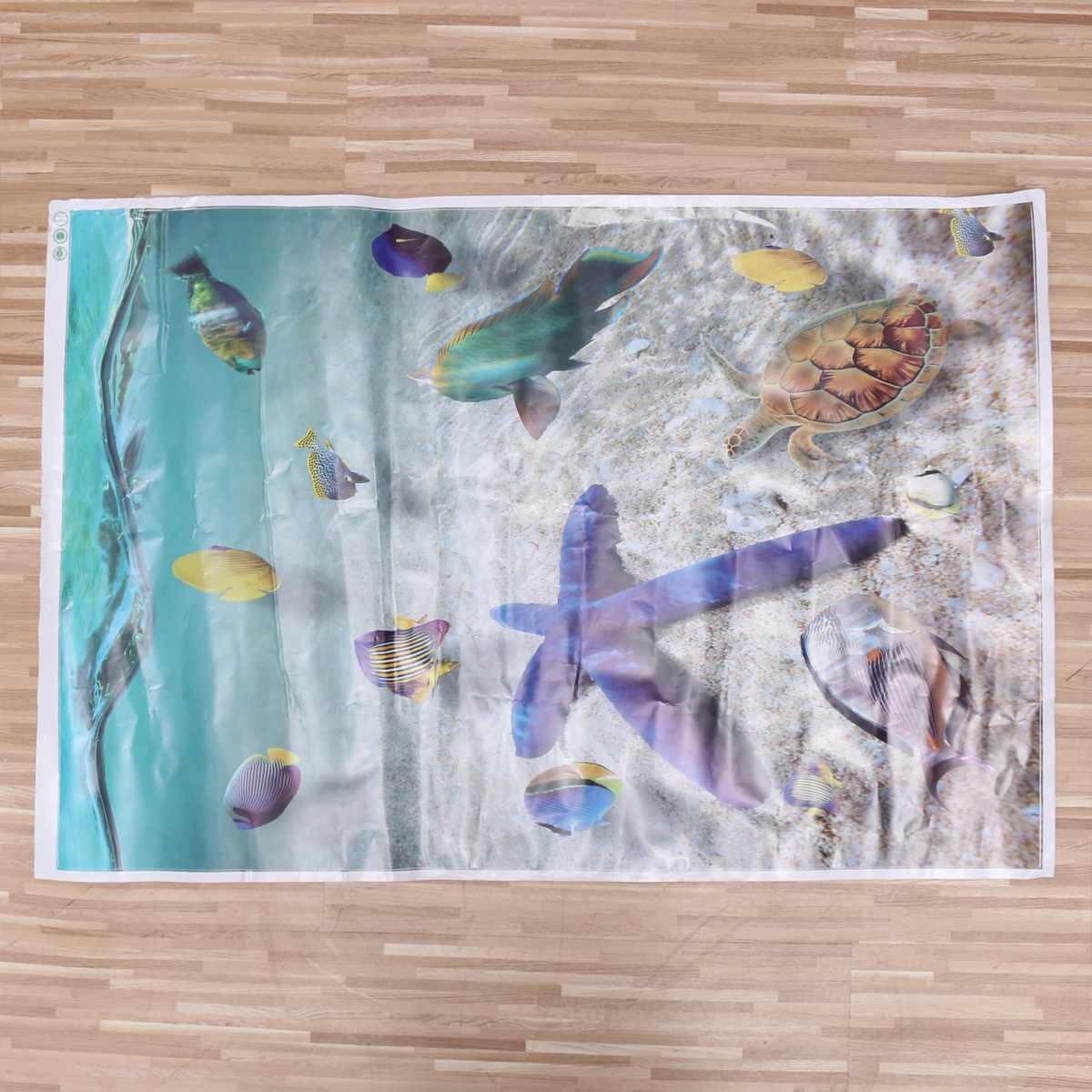 60x90cm waterproof bathroom kitchen wall sticker ocean deep water sea home decor stickers fish decorative decal mural kids room
