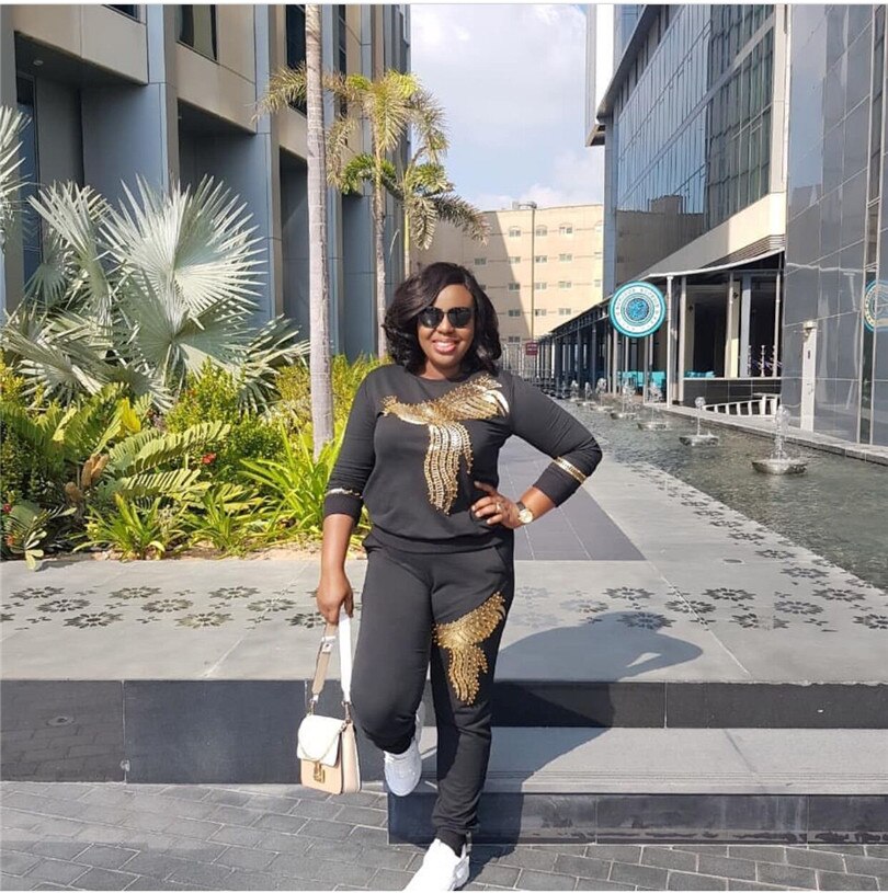 2019 nova Moda Imprimir Dashiki Bazin Mulheres Blusa Yomadou Elástico Cor ternos Padrão (top e calça) para as mulheres/senhora