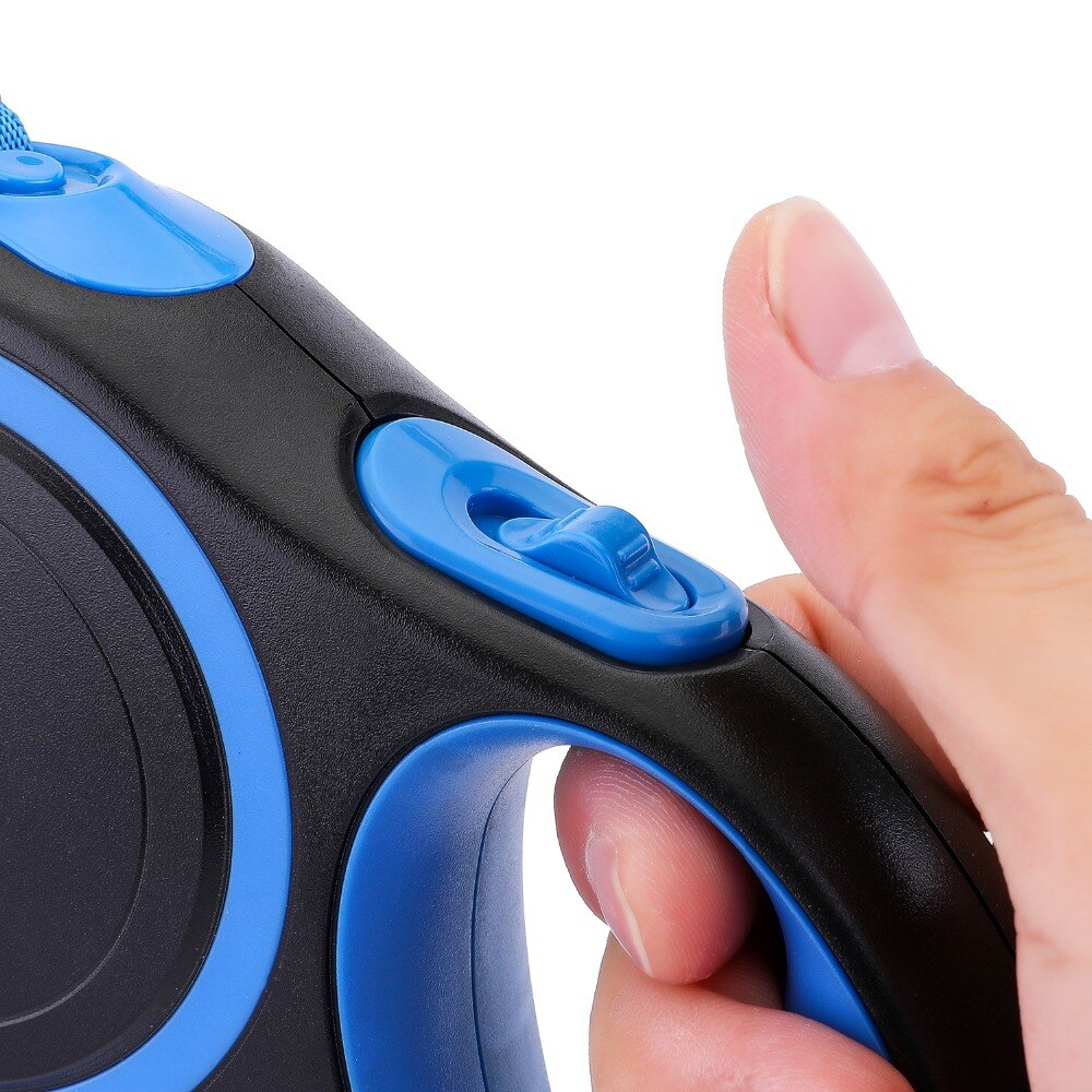 Hondenriem voor wandelen, rennen, automatisch intrekbare hondenriem voor kleine, middelgrote en grote honden, nylon hondenriem