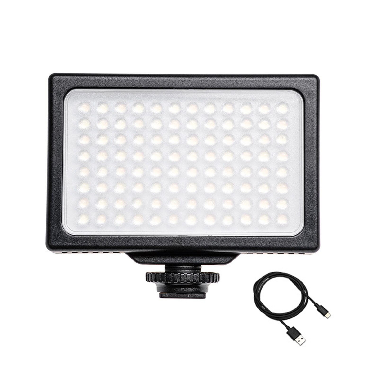 Luce Video a LED 3200K-5600K pannello LED dimmerabile fotografia portatile luce di riempimento con foro per vite da 1/4 pollici per fotografia Live: Default Title