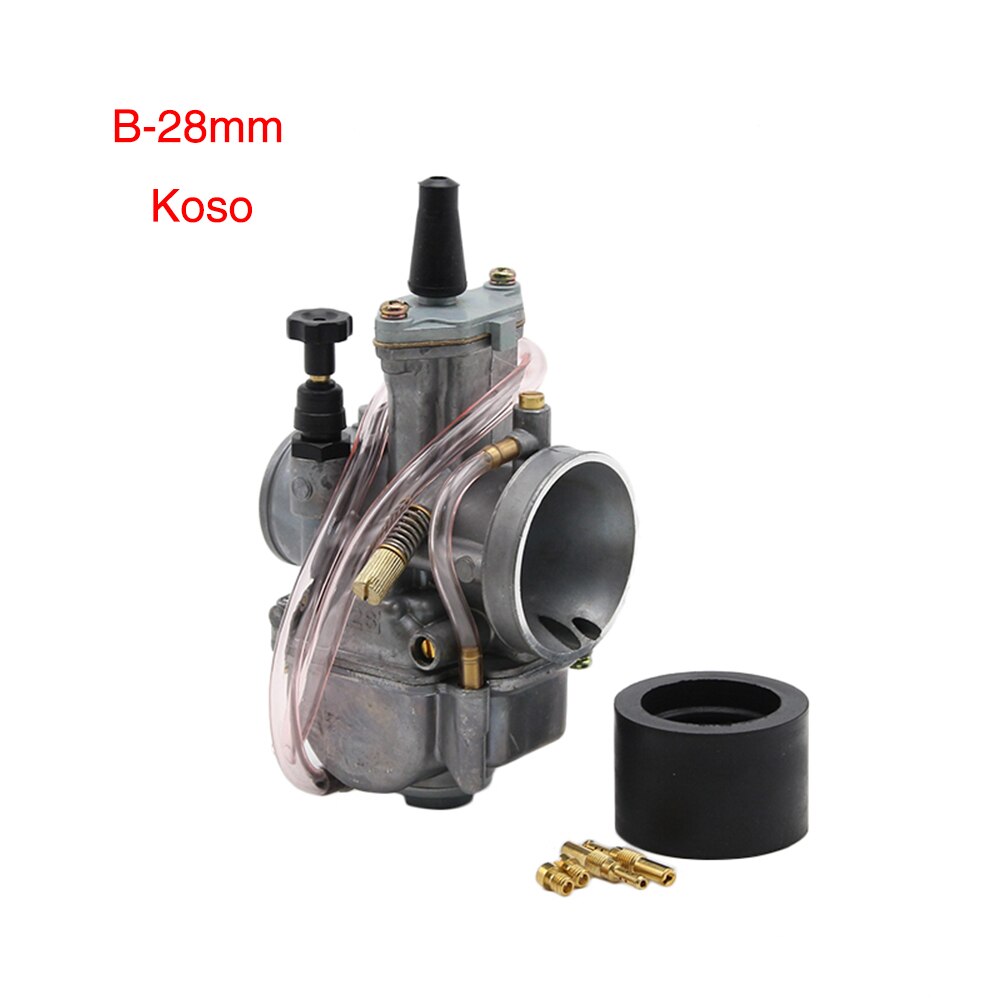 Zsdtrp Motorfiets Voor Keihin Koso Pwk Carburateur Carburador 21 24 26 28 30 32 34 Mm Met Power Jet Fit op Racing Motor: 28mm koso