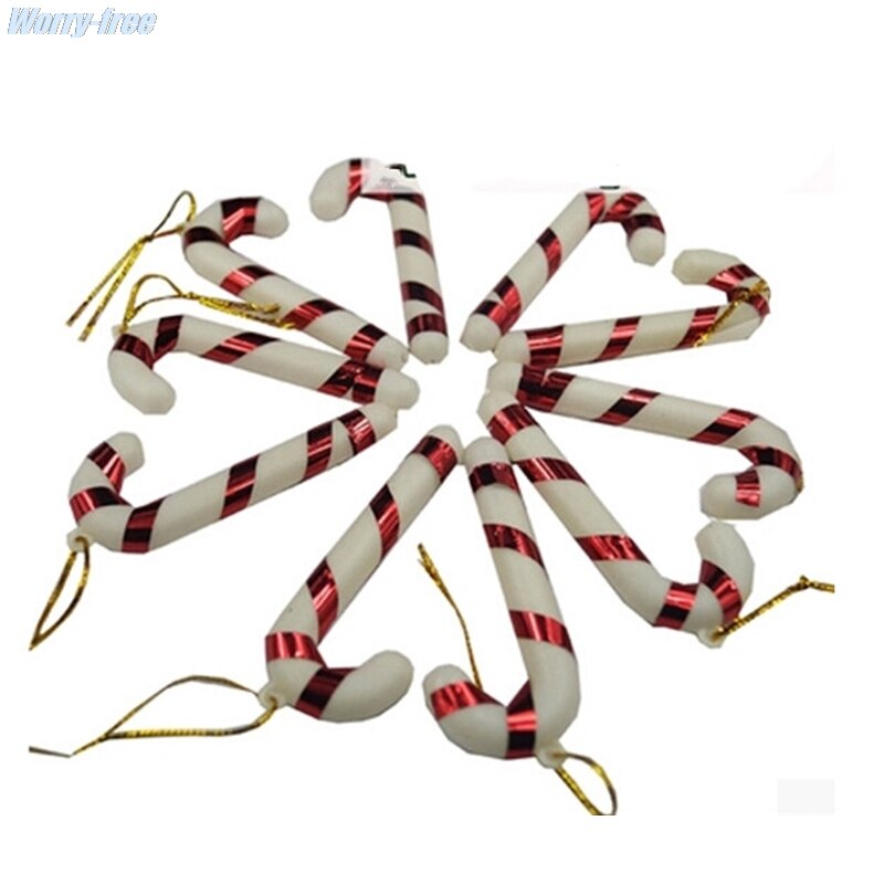 6 Stks/set Opknoping Candy Cane Kerstboom Ornamenten Party Tree Hanger Decor Kerstboom Kerstballen Home Decorations