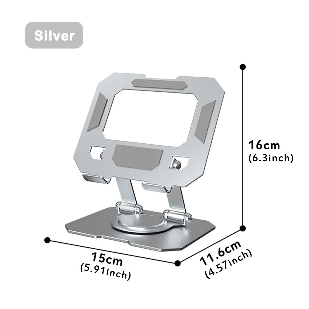 360° Rotatable Tablet Stand Adjustable Foldable Desktop Stand Mobile Phone Holder Lazy Bracket for iPhone iPad Laptop Tablet: Olive