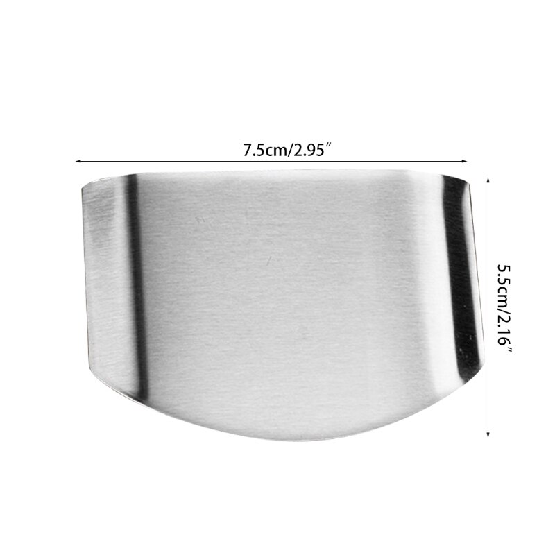 Stainless Steel Double Finger Guard Protect Hand Cutting Guard Knife Cutting Protector Small Safe Anti Hurt Finger