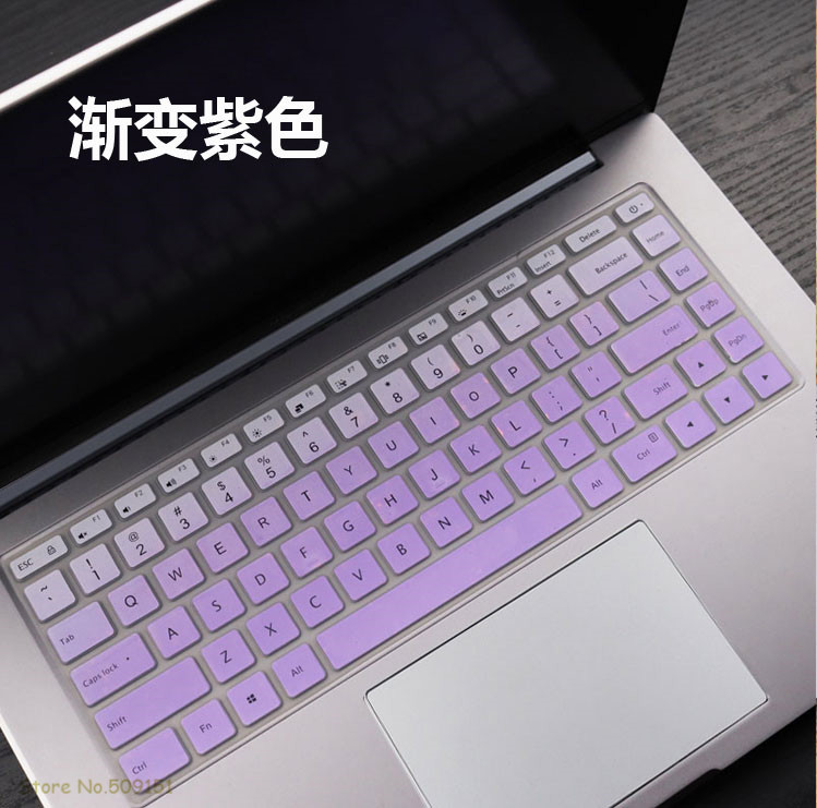 Funda protectora de silicona para Xiaomi Mi Notebook Pro 15, cubierta protectora para teclado de ordenador portátil RedmiBook Pro 15: Gradual purple