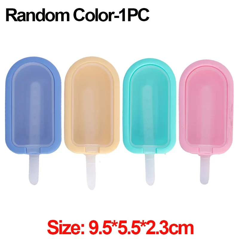 1/5PCS Silikon Hausgemachte Popsicle Formen DIY Saft Milch Schokolade Eis Form mit Kunststoff Stick Küche bar Wiederverwendbare Gadgets: Black
