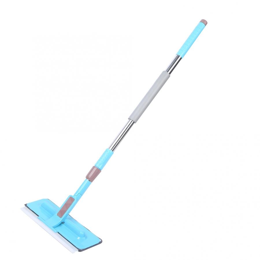 Window Wiper Floor Cleaner Multi-functional Window Cleaner Retractable Rod Floor Glass Wiper Cleaning Tool for Home