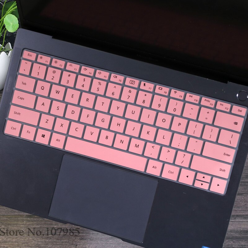 Silicone Laptop Keyboard Cover Skin Protector Film For Huawei MateBook D 15 AMD Ryzen 15.6 inch for Huawei Mate Book D15: Pink