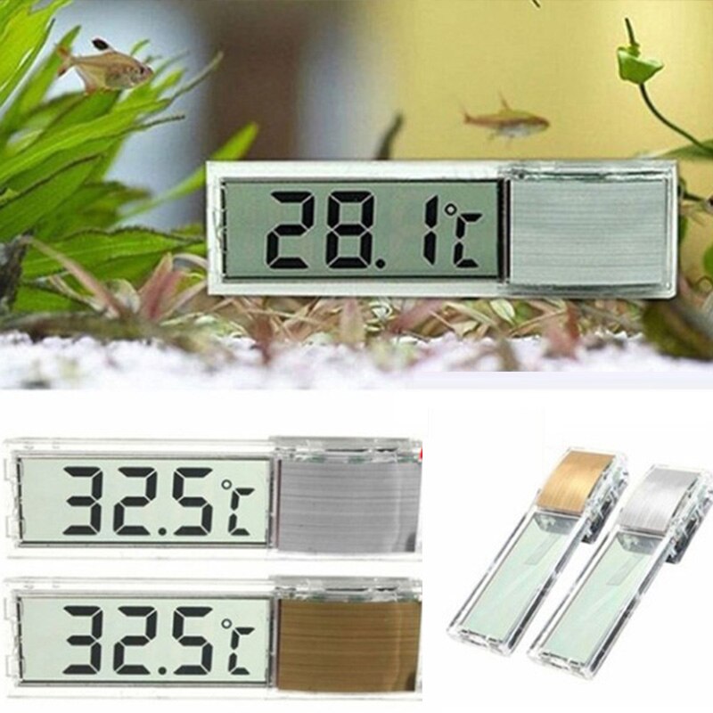 Aquarium poisson chenille électronique affichage numérique thermomètre 3D cristal liquide fluoromètre