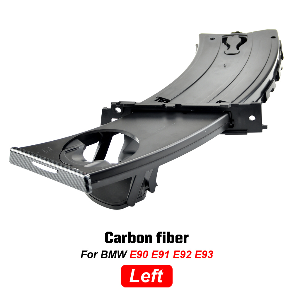 Para BMW E90 E91 E92 E93 LHD Panel de soporte para vasos de coche tira Interior embellecedora para BMW Serie 3 M3 2005 51457138798: Negro
