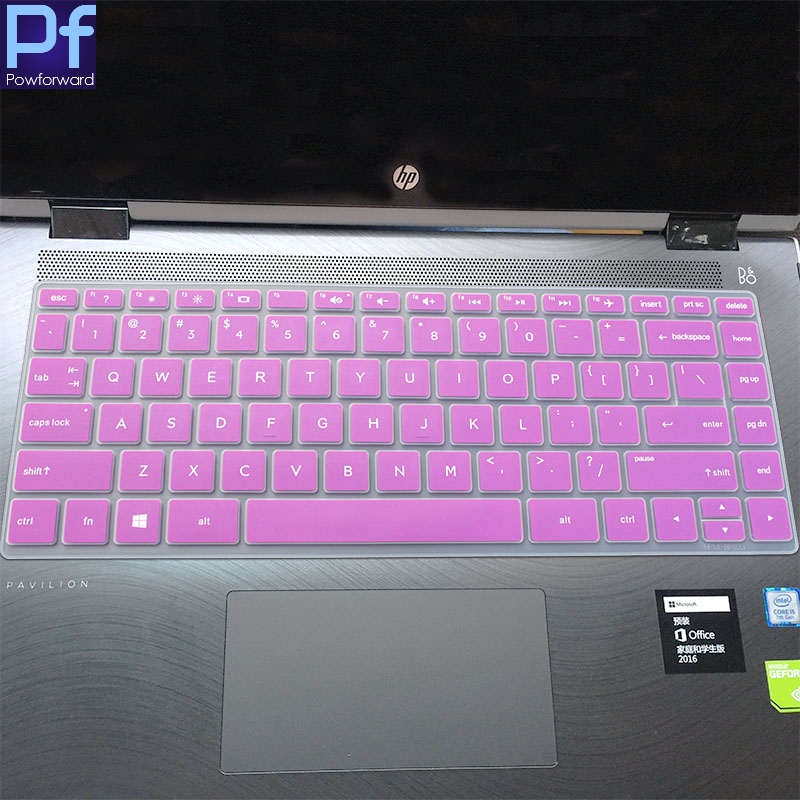 14 inch Laptop Keyboard Cover Protector for HP pavilion X360 14-BAxxxx / X360 14-BFxxxx Series Notebook skin: purple