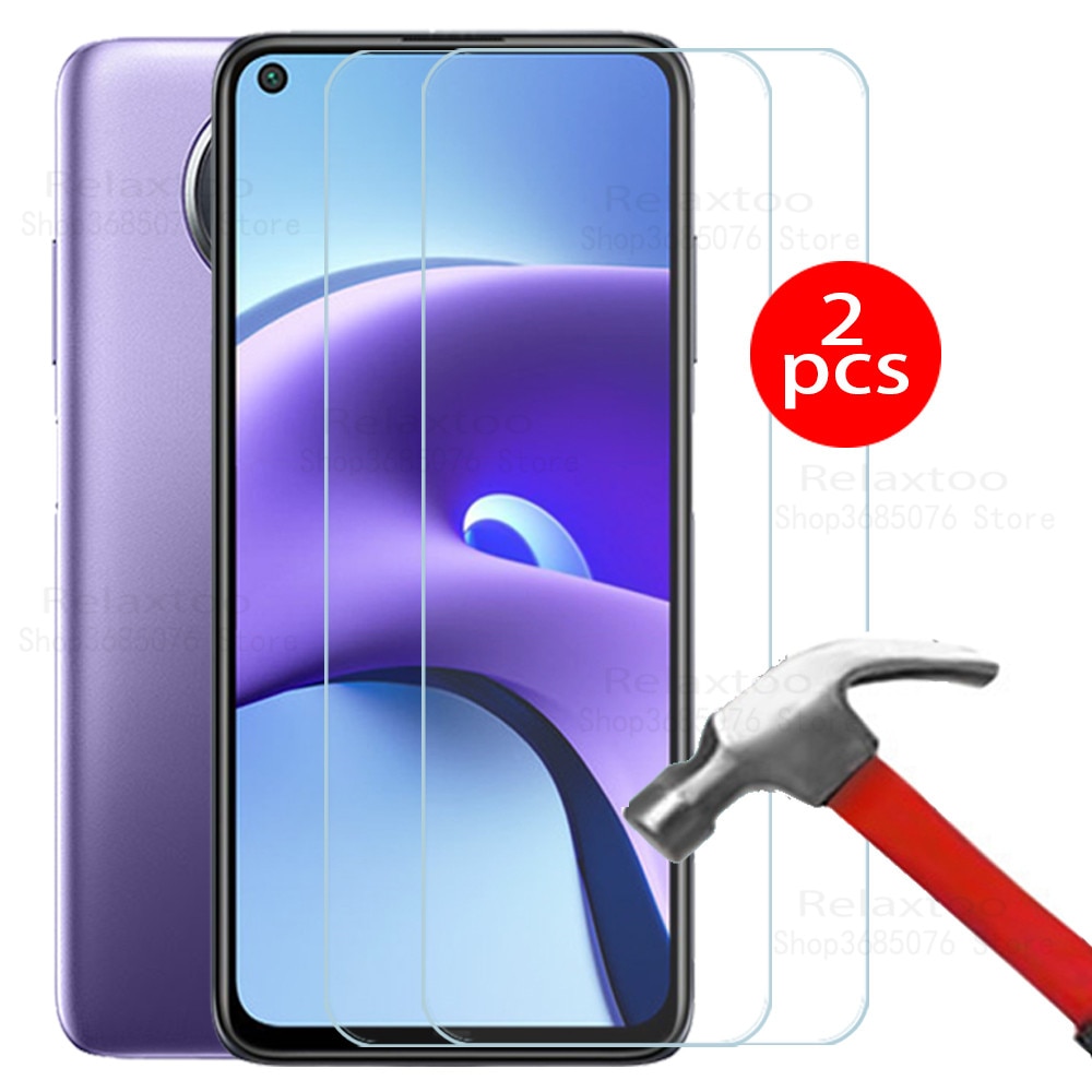 Protecteur 2 pièces sur redmi note 9 t protecteur d'écran en verre trempé pour xiaomi redmi note 9 t 5g 9 t couvercle en verre redmi note9t