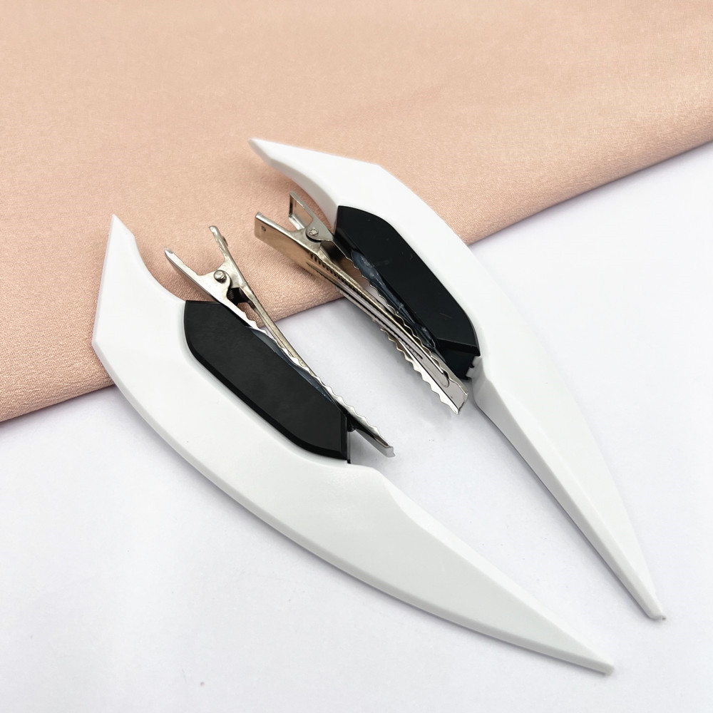 Anime Robot mecánico Cyberpunk Lolita Cosplay accesorios de pinza para el pelo horquilla de PVC accesorios para la cabeza Halloween: Blanco