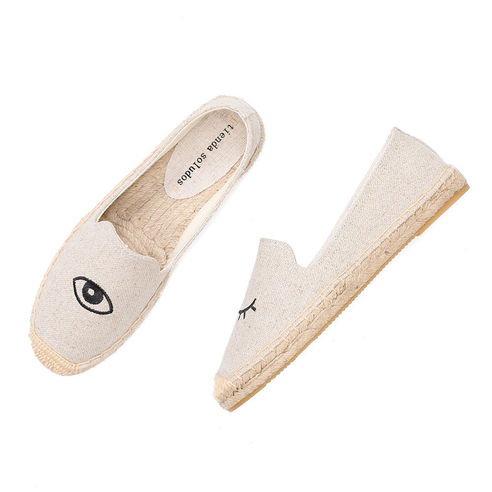 2019 ograniczone w czasie ograniczone mieszkania baletowe konopie bawełniane tkaniny Sapatos Zapatillas Mujer Casual Tienda Soludos espadryle na mieszkanie