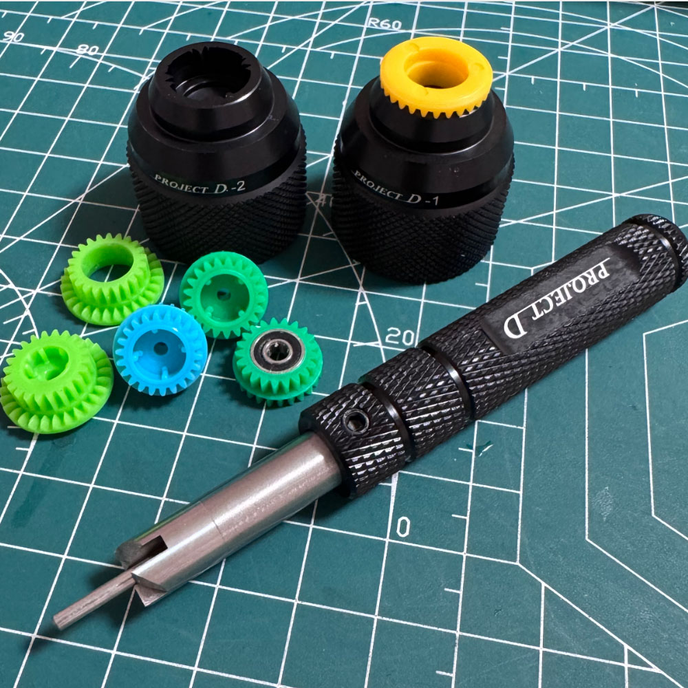 project D mini 4wd car tools for fixing gear and milling gear to float gears