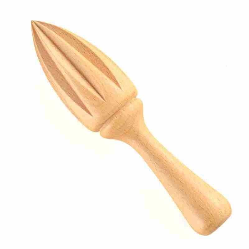 Exprimidor Manual de madera para Limón, Extractor de zumo de cítricos, naranja, forma de diez esquinas: Default Title