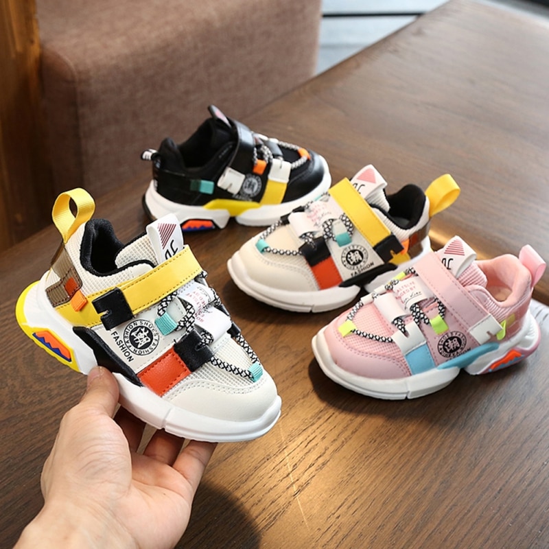 Sport Children Casual Shoes Boys Kids Sneakers Spring Autumn Net Mesh Breathable Girls Shoes Running Shoe For Kids