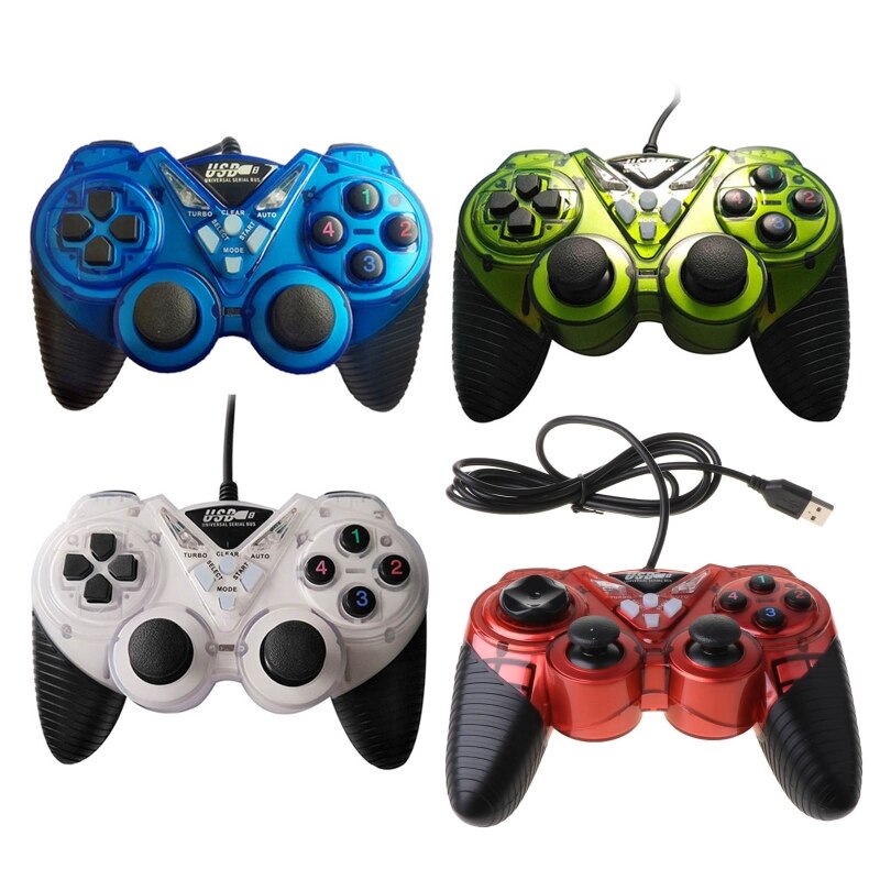 Wired Usb Game Controller Voor Pc Computer Trillingen Joystick Gamepads Voor Laptop