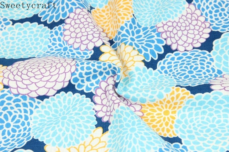100% grueso de 110x45cm, flor de tela de algodón, paño para coser vestidos, tejidos acolchados, retales, costura artesanal, Material hecho a mano