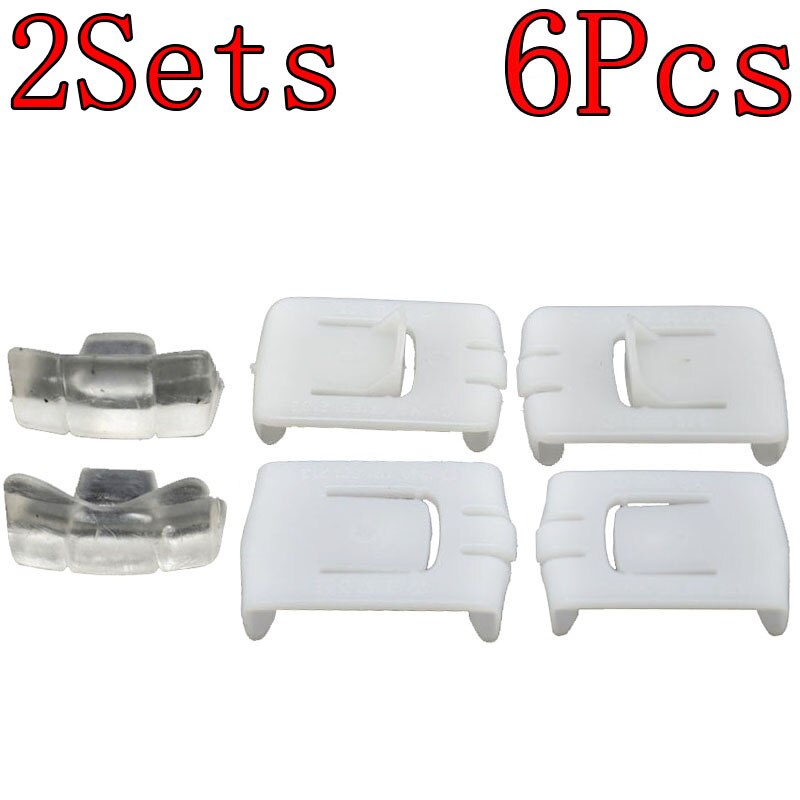 Riel de asiento para coche, guía deslizante con Clip, para VW MK1 MK2 MK3 Golf Passat Polo Jetta Corrado Caddy Scirocco, 6 uds.
