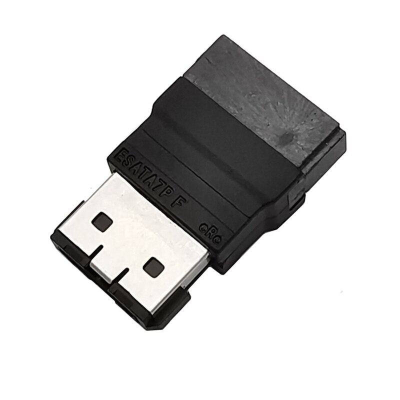 1Pcs Harde Schijf Sata 7Pin Male Naar Esata 7Pin Vrouwelijke Extender Uitbreiding Adapter Connector
