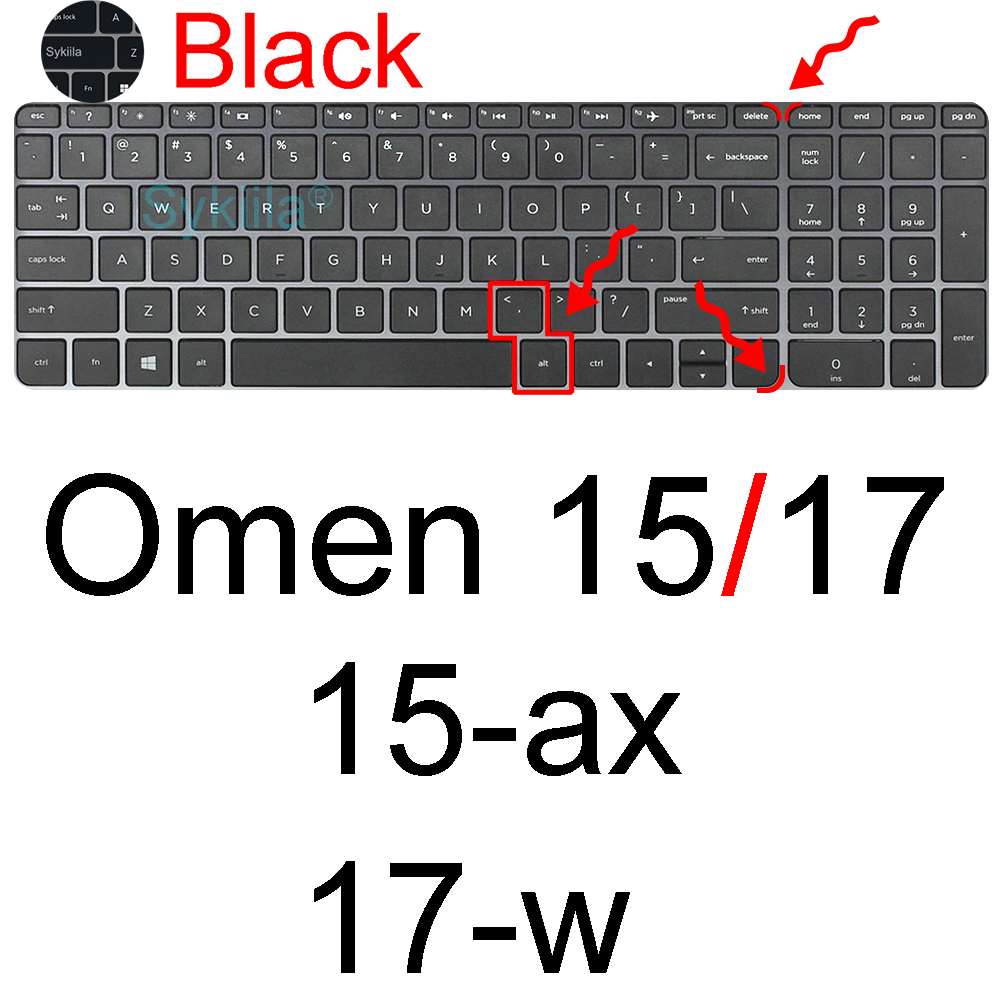 Funda de teclado para HP Omen 17 17t 17z 17-w 17-an 17-ck 7 Plus 6 5 4 3 2 funda protectora de silicona para juegos accesorios para portátiles: YELLOW