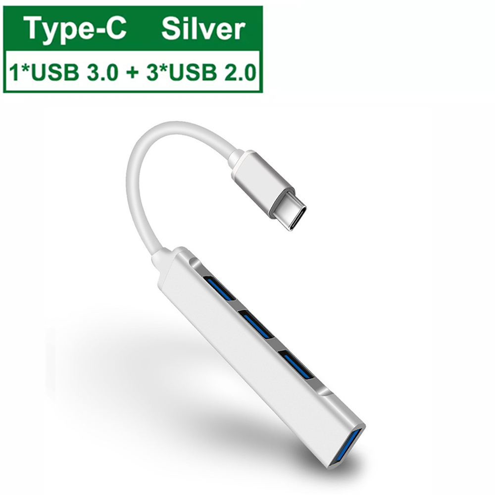 4 poorten USB 3.0 HUB USB Hubs USB Docking Stations USB 3.0 Splitter 5Gbps OTG Adapter Voor PC Laptop tablet Macbook Accessoires: Roze