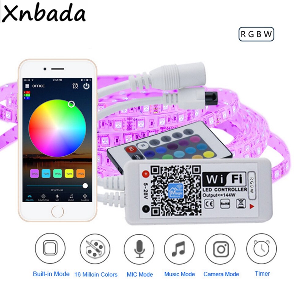 Magic Home RGB/RGBW WIFI Led Strip Controller Smartphone Control 16Million Colors DC5-28V