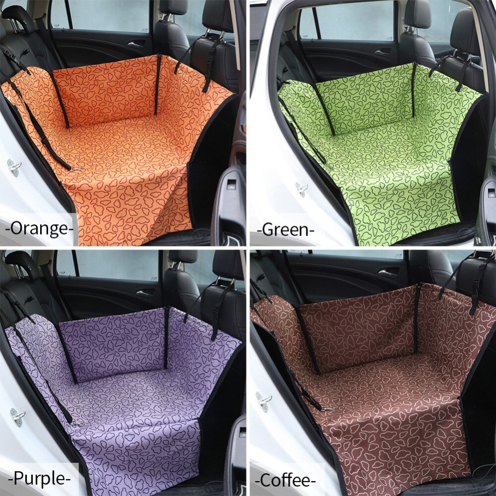 Waterproof Oxford Pet Carriers Car Dog Cat Car Rear Back Seat Carrier Cover Pet Mat Blanket Cover Mat Hammock Cushion Protector