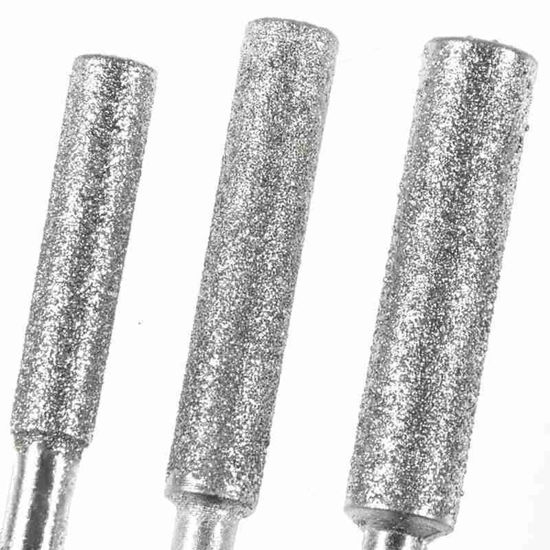 3 Size Elektrische Slijpen Boor Metalen Polijsten Diamant Kettingzaag Slijpen Hoofd Slijper Polijsten Burr Stone Bestand Kettingzaag