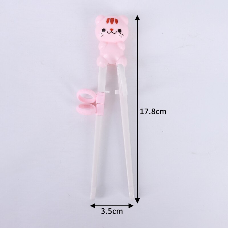 1Pcs Cute Cartoon Baby Beginner Training Chopsticks Food Grade Silicone Animal Pattern Baby Learning Chopsticks Tableware