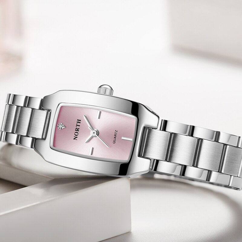 Luxuy Brand NORTH Watches Women Casual Steel Strap Quartz Watch Women Waterproof Bracelet Watches Lady Reloj Mujer
